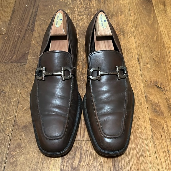 Salvatore Ferragamo Other - Salvatore Ferragamo Men's Brown Loafer Gancini Size 12
